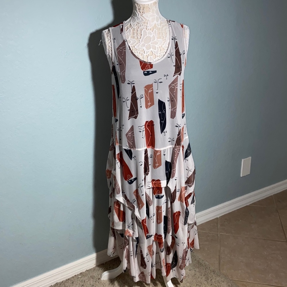 Unique Like new Kozan Martha funny faces asymmetrical Dress